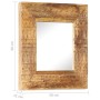 Espejo tallado a mano madera maciza de mango 50x50x2,5 cm de , Espejos - Ref: Foro24-321647, Precio: 65,45 €, Descuento: %