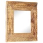 Espejo tallado a mano madera maciza de mango 50x50x2,5 cm de , Espejos - Ref: Foro24-321647, Precio: 65,45 €, Descuento: %