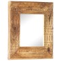 Espejo tallado a mano madera maciza de mango 50x50x2,5 cm de , Espejos - Ref: Foro24-321647, Precio: 65,45 €, Descuento: %