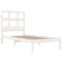 Estructura de cama madera maciza de pino blanco 75x190 cm de , Camas y somieres - Ref: Foro24-3104439, Precio: 91,85 €, Descu...