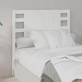 Solid white pine wood headboard 106x4x100 cm by , Headboards and footboards - Ref: Foro24-818756, Price: 54,62 €, Discount: %