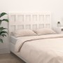 Solid white pine wood bed headboard 140.5x4x100 cm by , Headboards and footboards - Ref: Foro24-818916, Price: 58,65 €, Disco...