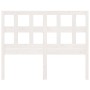 Solid white pine wood bed headboard 140.5x4x100 cm by , Headboards and footboards - Ref: Foro24-818916, Price: 58,65 €, Disco...