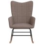 Silla mecedora de tela gris taupe de , Mecedoras - Ref: Foro24-328016, Precio: 134,90 €, Descuento: %