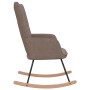 Silla mecedora de tela gris taupe de , Mecedoras - Ref: Foro24-328016, Precio: 134,90 €, Descuento: %