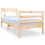 Small solid wood single bed frame 75x190 cm by , Beds and slatted bases - Ref: Foro24-3100614, Price: 98,99 €, Discount: %