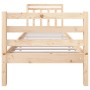 Estructura de cama individual pequeña madera maciza 75x190 cm de , Camas y somieres - Ref: Foro24-3100614, Precio: 98,03 €, D...