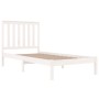 Estructura de cama madera maciza de pino blanco 90x190 cm de , Camas y somieres - Ref: Foro24-3103809, Precio: 104,25 €, Desc...