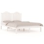 Estructura de cama madera maciza de pino blanca 150x200 cm de , Camas y somieres - Ref: Foro24-3103784, Precio: 155,99 €, Des...