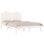 Estructura de cama madera maciza de pino blanca 150x200 cm de , Camas y somieres - Ref: Foro24-3103784, Precio: 155,99 €, Des...