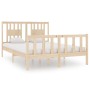 Estructura de cama de matrimonio madera maciza 135x190 cm de , Camas y somieres - Ref: Foro24-3104103, Precio: 156,92 €, Desc...