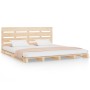 Solid pine wood bed frame 120x200 cm by , Beds and slatted bases - Ref: Foro24-3120127, Price: 162,21 €, Discount: %