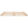 Solid pine wood bed frame 120x200 cm by , Beds and slatted bases - Ref: Foro24-3120127, Price: 162,21 €, Discount: %