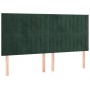 Cama box spring con colchón terciopelo verde oscuro 180x200 cm de , Camas y somieres - Ref: Foro24-3137980, Precio: 672,63 €,...