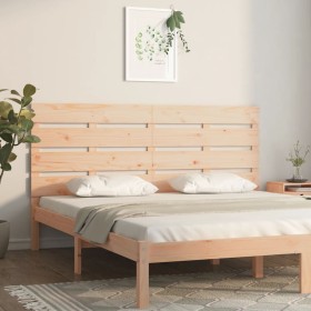 Solid pine wood headboard 120x3x80 cm by , Headboards and footboards - Ref: Foro24-821337, Price: 44,00 €, Discount: %