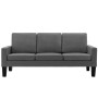 Gray Faux Leather 3 Seater Sofa by , Sofas - Ref: Foro24-288761, Price: 376,99 €, Discount: %