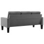 Gray Faux Leather 3 Seater Sofa by , Sofas - Ref: Foro24-288761, Price: 376,99 €, Discount: %