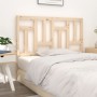 Solid pine wood bed headboard 140.5x4x100 cm by , Headboards and footboards - Ref: Foro24-818965, Price: 53,92 €, Discount: %