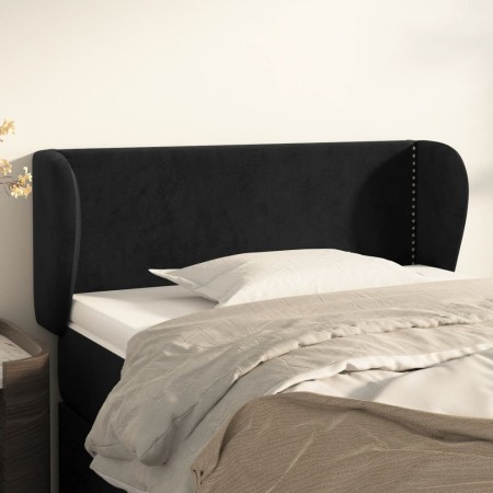 Cabecero de terciopelo negro 103x23x78/88 cm de , Cabeceros y pies de cama - Ref: Foro24-3117048, Precio: 50,31 €, Descuento: %