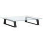 Tempered glass and black metal monitor stand 40x35x8 cm by , Computer bases and risers - Ref: Foro24-374227, Price: 20,99 €, ...