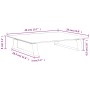 Tempered glass and black metal monitor stand 40x35x8 cm by , Computer bases and risers - Ref: Foro24-374227, Price: 20,99 €, ...