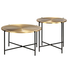 Set of tables with brass MDF cover 2 units by vidaXL, Side tables - Ref: Foro24-246285, Price: 147,58 €, Discount: %