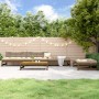 Garden sofa set 5 pieces solid pine wood honey brown by , Garden sets - Ref: Foro24-3186602, Price: 472,25 €, Discount: %