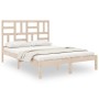 Solid pine wood bed frame 160x200 cm by , Beds and slatted bases - Ref: Foro24-3105960, Price: 132,99 €, Discount: %