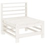 Central garden sofa solid white pine wood by , Modular outdoor sofas - Ref: Foro24-825612, Price: 73,51 €, Discount: %