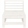 Central garden sofa solid white pine wood by , Modular outdoor sofas - Ref: Foro24-825612, Price: 73,51 €, Discount: %