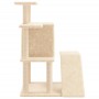 Rascador para gatos con postes de sisal color crema 97 cm de , Mobiliario para gatos - Ref: Foro24-172097, Precio: 44,25 €, D...