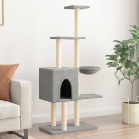 Cat scratching post with light gray sisal posts 145 cm by , Cat furniture - Ref: Foro24-172095, Price: 52,89 €, Discount: %