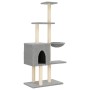 Cat scratching post with light gray sisal posts 145 cm by , Cat furniture - Ref: Foro24-172095, Price: 45,99 €, Discount: %