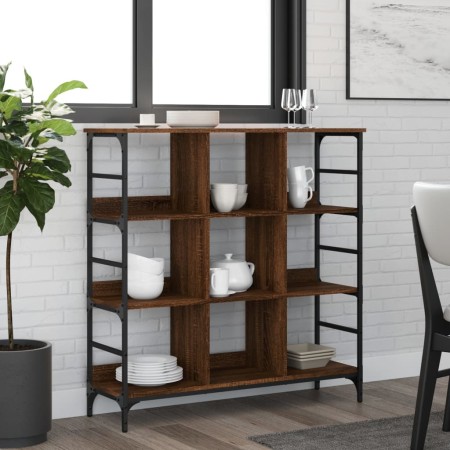 Oak brown engineered wood sideboard 102x32x103.5 cm by , Sideboards - Ref: Foro24-837731, Price: 55,04 €, Discount: %