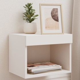 Wall bedside table with white LED lights by , TV Furniture - Ref: Foro24-837113, Price: 36,99 €, Discount: %