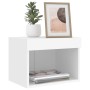 Wall bedside table with white LED lights by , TV Furniture - Ref: Foro24-837113, Price: 36,99 €, Discount: %