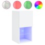 TV furniture with LED lights 2 pcs white 30.5x30x60 cm by , TV Furniture - Ref: Foro24-836988, Price: 81,99 €, Discount: %