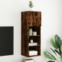 TV cabinet with LED lights smoked oak 30.5x30x90 cm by , TV Furniture - Ref: Foro24-837009, Price: 50,87 €, Discount: %