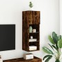 TV cabinet with LED lights smoked oak 30.5x30x90 cm by , TV Furniture - Ref: Foro24-837009, Price: 50,87 €, Discount: %