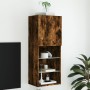 TV cabinet with LED lights smoked oak 40.5x30x102 cm by , TV Furniture - Ref: Foro24-837061, Price: 72,60 €, Discount: %