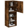 TV cabinet with LED lights smoked oak 40.5x30x102 cm by , TV Furniture - Ref: Foro24-837061, Price: 72,60 €, Discount: %