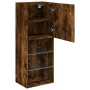 TV cabinet with LED lights smoked oak 40.5x30x102 cm by , TV Furniture - Ref: Foro24-837061, Price: 70,99 €, Discount: %