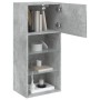 Concrete gray TV cabinet with LED lights 40.5x30x90 cm by , TV Furniture - Ref: Foro24-837049, Price: 54,23 €, Discount: %