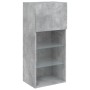 Concrete gray TV cabinet with LED lights 40.5x30x90 cm by , TV Furniture - Ref: Foro24-837049, Price: 54,23 €, Discount: %