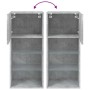 Concrete gray TV cabinet with LED lights 40.5x30x90 cm by , TV Furniture - Ref: Foro24-837049, Price: 54,23 €, Discount: %