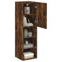 TV cabinet with LED lights smoked oak 30.5x30x102 cm by , TV Furniture - Ref: Foro24-837023, Price: 54,70 €, Discount: %