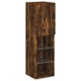 TV cabinet with LED lights smoked oak 30.5x30x102 cm by , TV Furniture - Ref: Foro24-837023, Price: 54,70 €, Discount: %