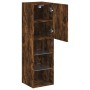 TV cabinet with LED lights smoked oak 30.5x30x102 cm by , TV Furniture - Ref: Foro24-837023, Price: 54,70 €, Discount: %