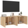 Wand-TV-Schränke 2 Einheiten Sonoma-Eiche 60x30x41 cm von , TV-Möbel - Ref: Foro24-836943, Preis: 68,99 €, Rabatt: %