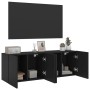 Wall TV furniture 2 units black 60x30x41 cm by , TV Furniture - Ref: Foro24-836941, Price: 75,09 €, Discount: %